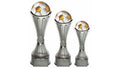 Shiny Silver Tower Football Award